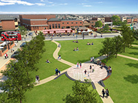 Artist’s impression of the redeveloped Fair Green