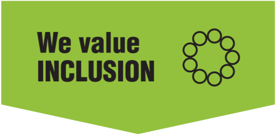 We value inclusion